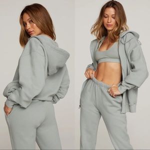 Good American Boyfriend Zip Hoodie Size 0